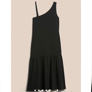 Banana Republic Black One Shoulder Dress